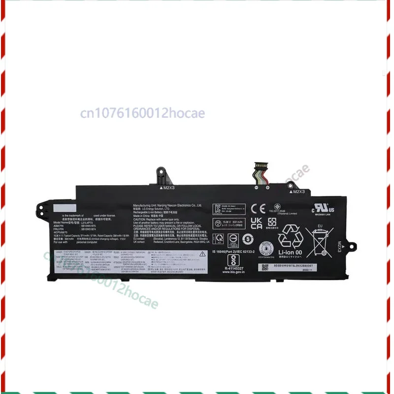 

Genuine Original 57Wh L21L4P73 SB10W51975 5B10W51874 L21M4P75 Battery For ThinkPad T14s Gen 3 Gen 4 21BR 21F6