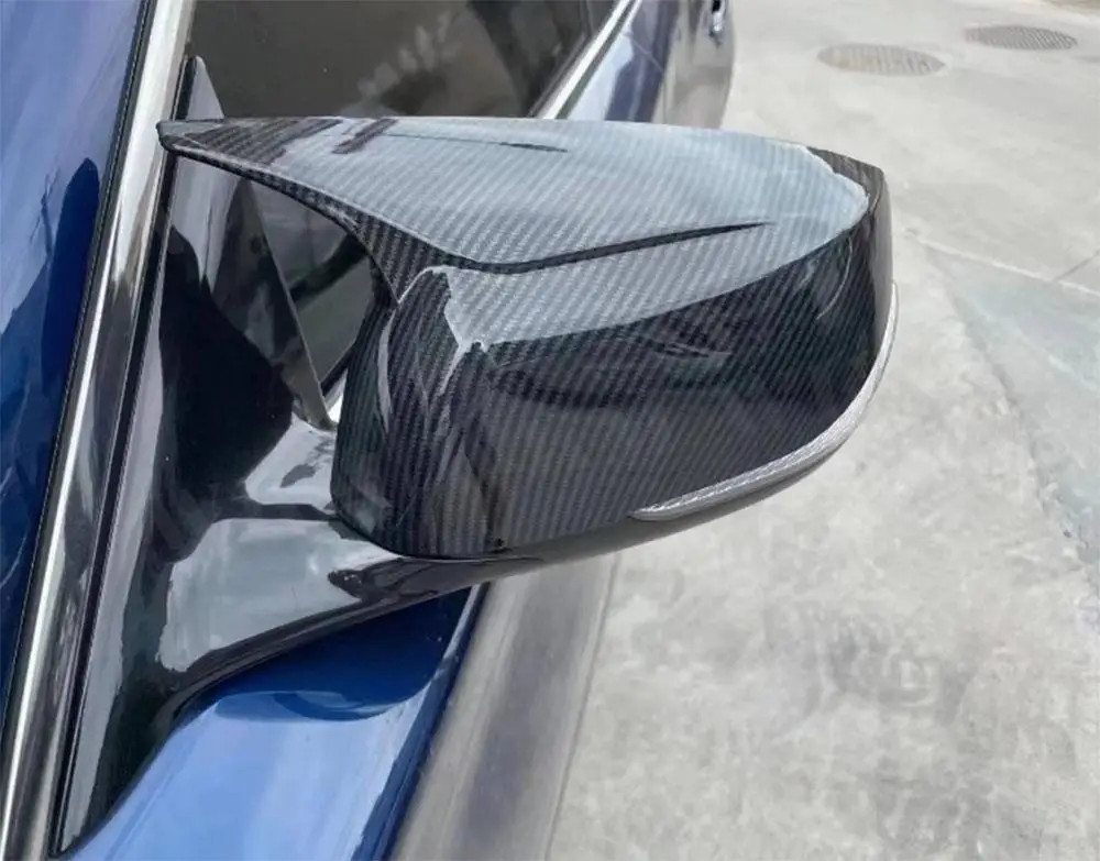 Carbon Fiber Material Car Accessorise Rearview Mirror Covers Caps For Infiniti Q50 2014-2020 Replacement Style Mirror Cover