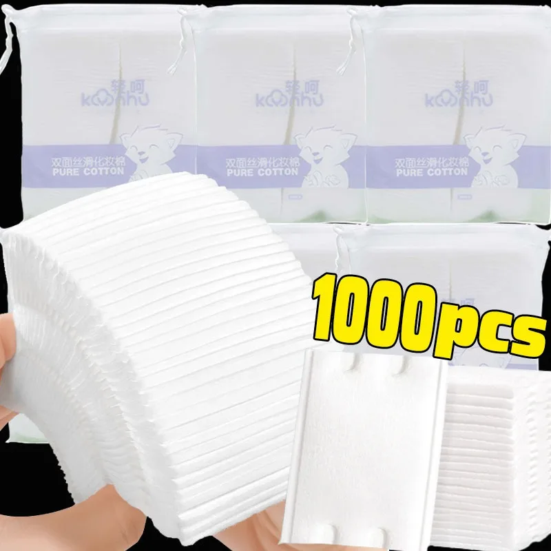 Disposable Makeup Remover Cotton Pads Double Sided Facial Cleaning Removal Cotton Wipes Soft Cosmetics Women Skin Care Tools