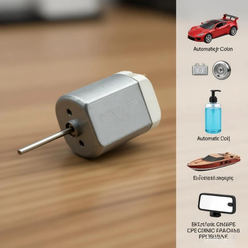 FK-280PA-11454 Small 280 Motor DC  12-24V 8000RPM Micro 24mm Long Shaft Carbon Brush Electric Motor Car Rearview Mirror Motor