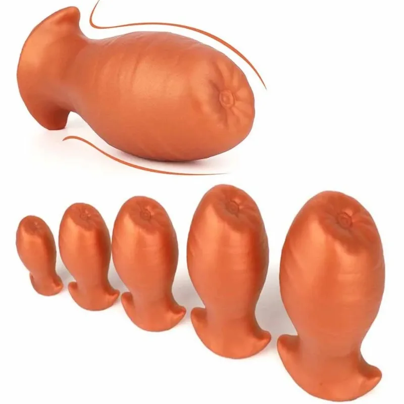 XS-XL Vaginal Anal Dildo Real Buttplug Dragon Egg Anus Enhancer Sex Toys For Women /Men Masturbators Realistic Thrust Fake Penis