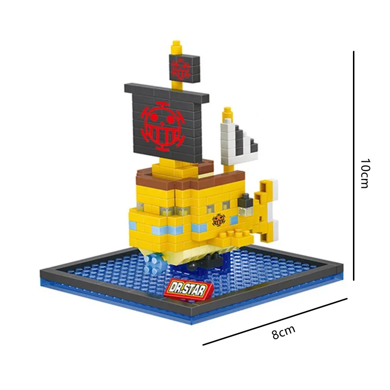 One Pirate Ship Piece Series Luffy Thousand Sunn  Building Blocks Bricks Anime Figure Education Game Toys Kids Birthday Gifts