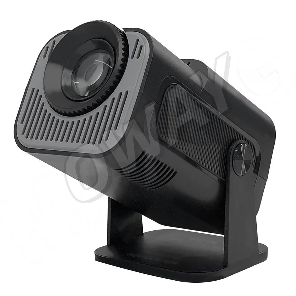 أحدث جهاز عرض لعام 2025 HY320-B جهاز عرض صغير 4k ذكي يعمل بنظام أندرويد 13 واي فاي جهاز عرض صغير بتركيز يدوي جهاز عرض منزلي محمول