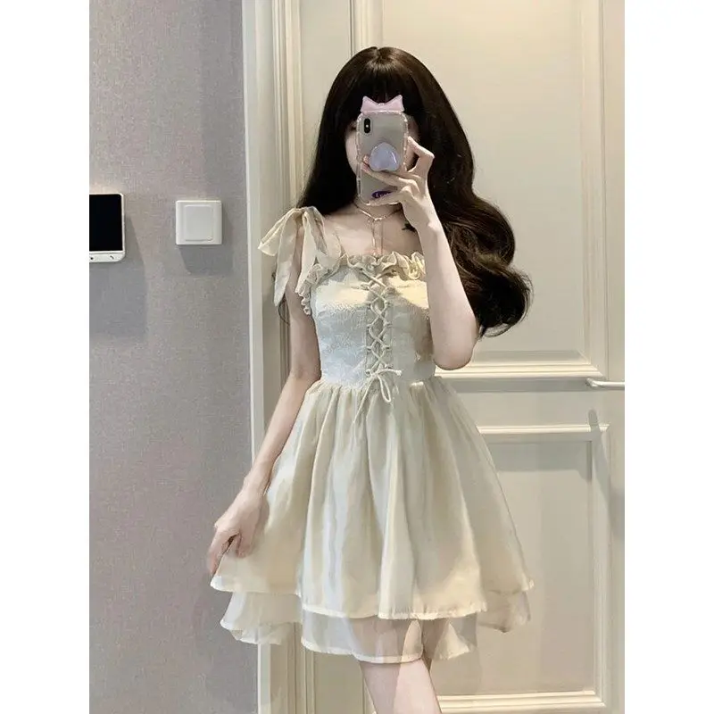 Women's New Style Pure and High-end Waist-hugging Jacquard Fairy Puffy Skirt