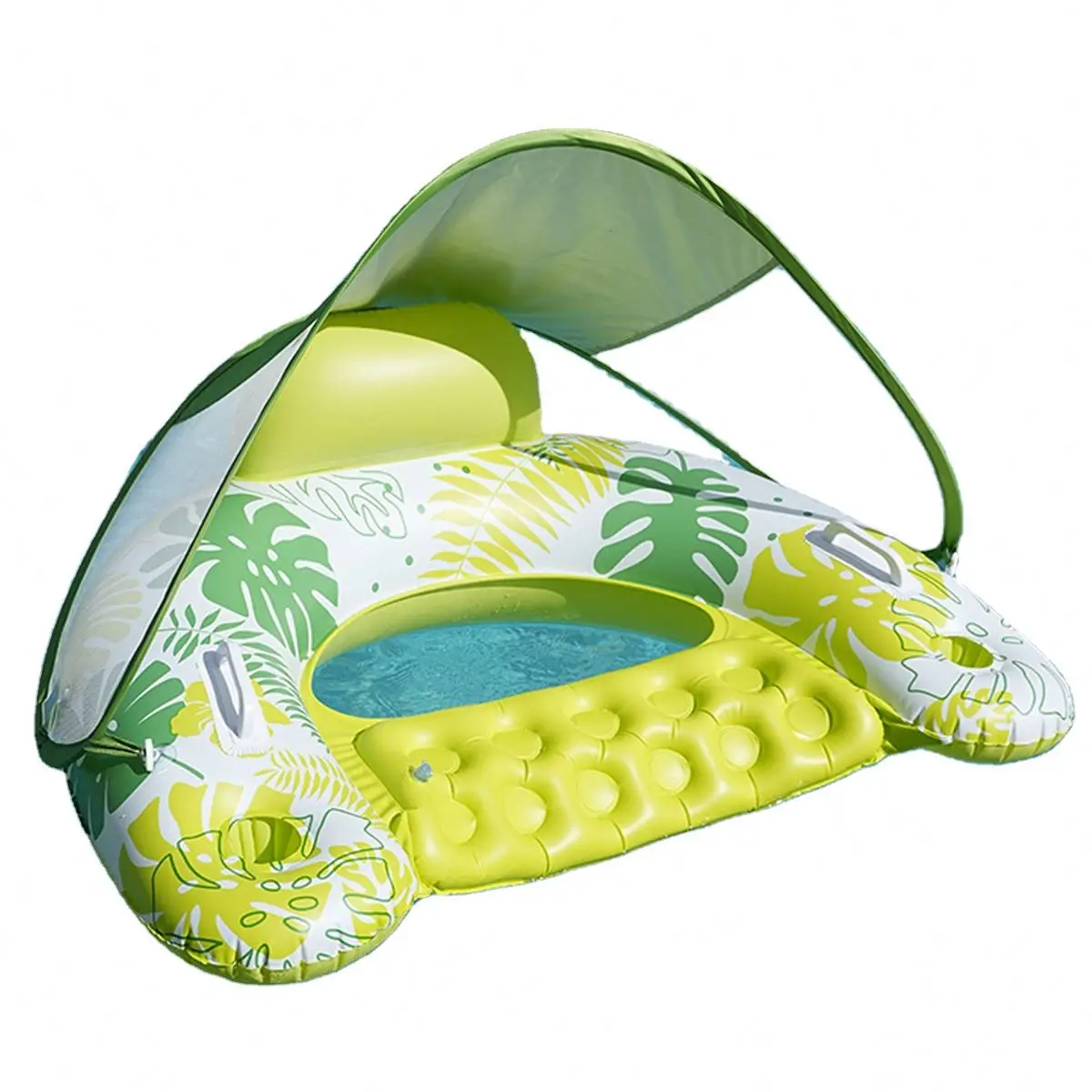 chaise-de-piscine-gonflable-portable-en-u-avec-auvent-pare-soleil-pour-activites-estivales-en-piscine-et-a-la-plage-vente-en-gros-d'usine-en-stock