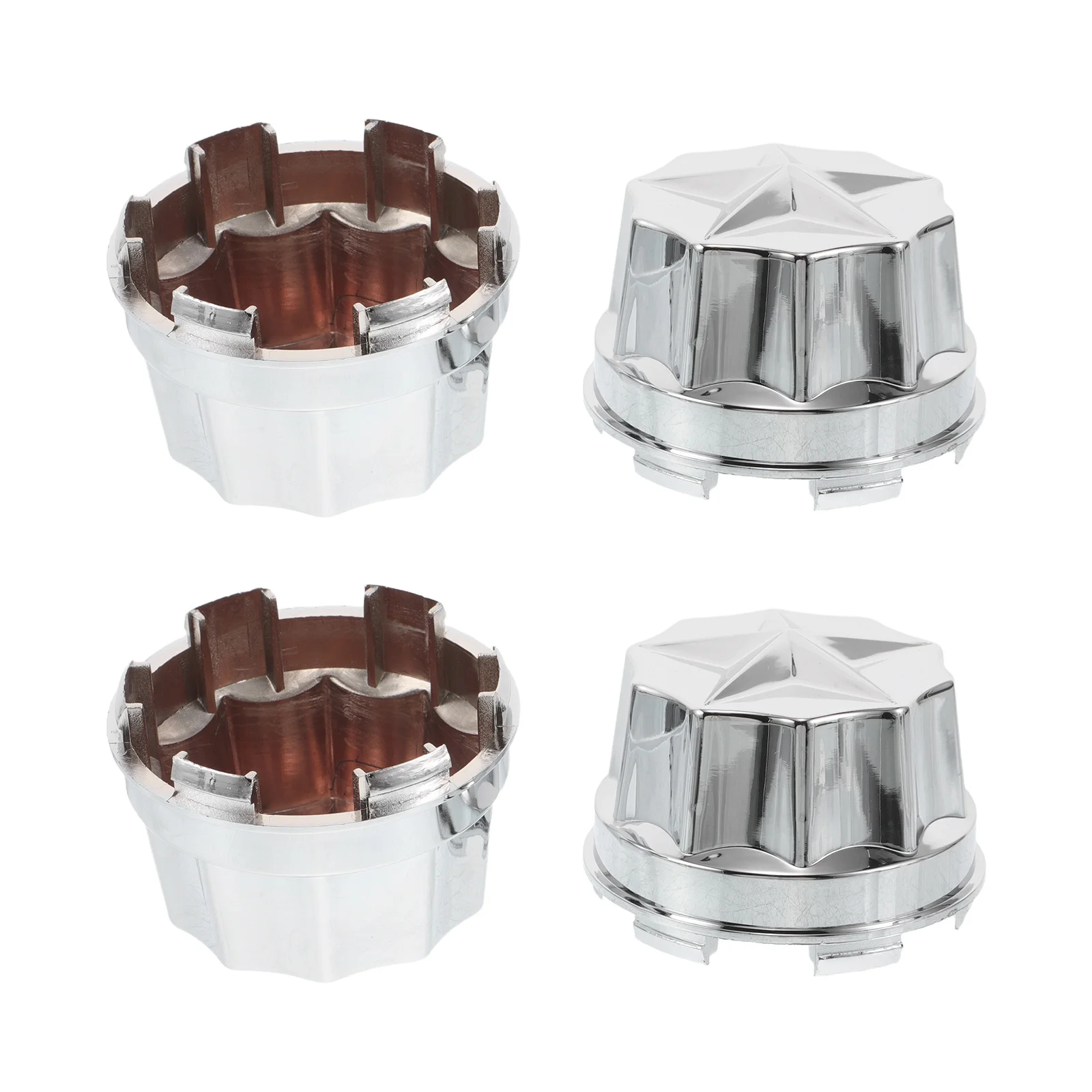 

4 Pcs Axle Cover for Drift Car Nut Atv Wheel Hubcap Rim Plastic Modified Center Caps Rims Utv