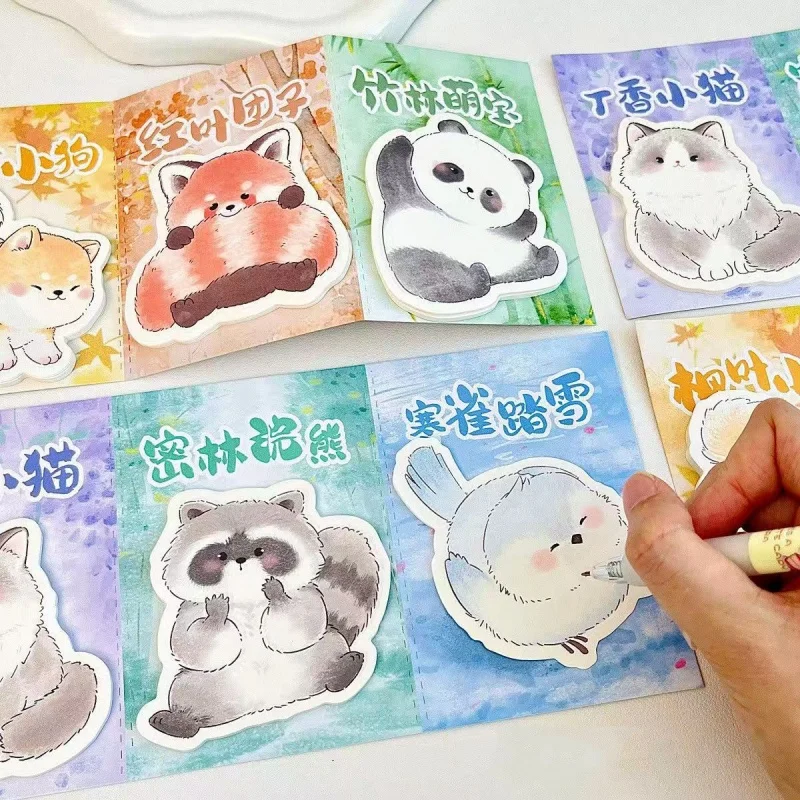 24pcs-lot-kawaii-cat-dog-panda-animal-memo-pad-sticky-notes-cute-n-times-stationery-label-notepad-bookmark-post-school-supplies