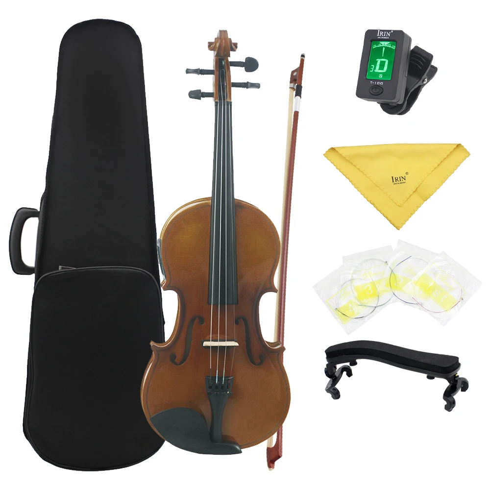 Astonvilla AV-E03 4/4 Electric Acoustic Violin EQ Maple Body Acoustic Violin With Case Bow Strings Shoulder Rest Tuner Cloth