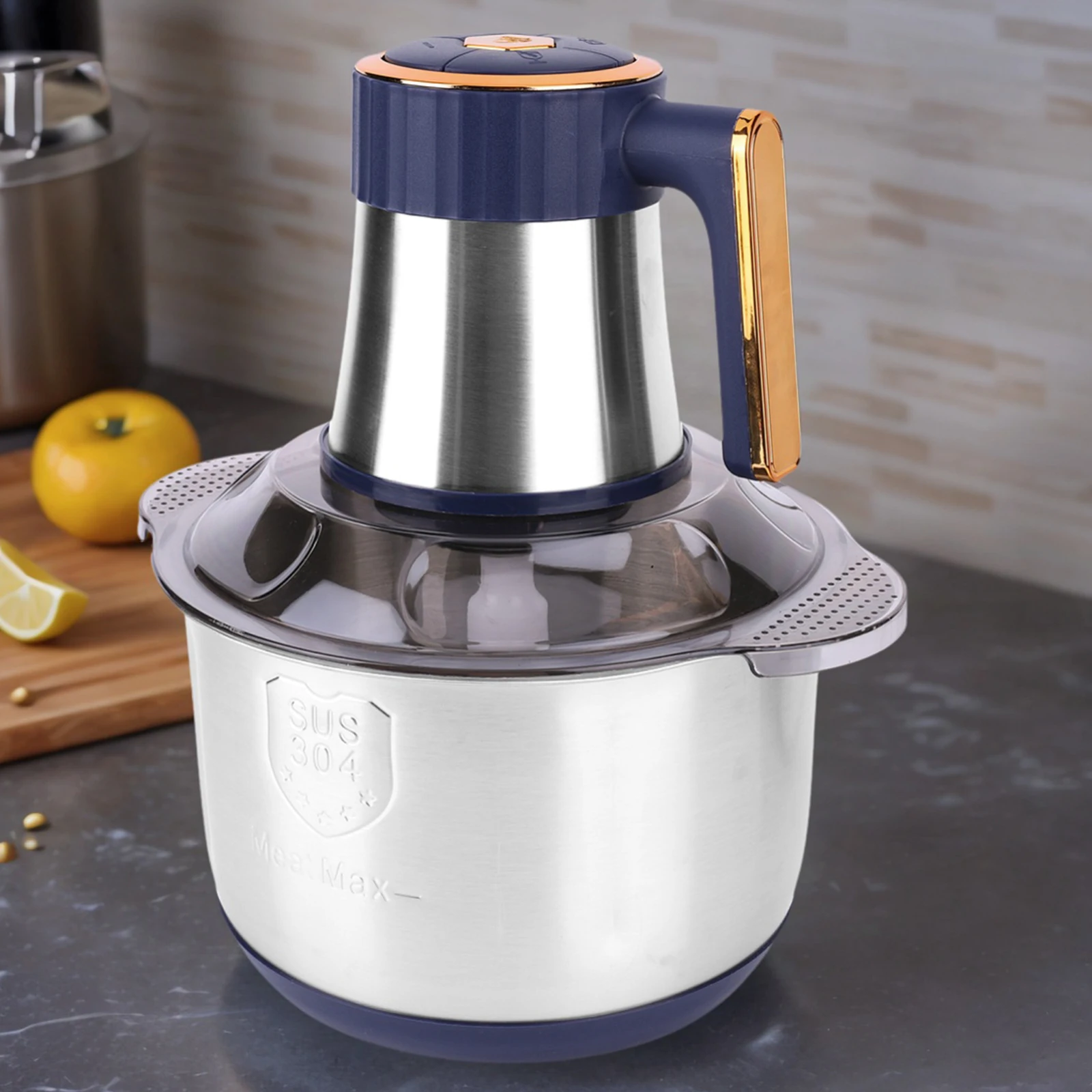 5L Electric Meat Grinder Stainless Steel Food Vegetable Processor Meat Grinder Mincer for Ground Beef Deer Chicken view 3