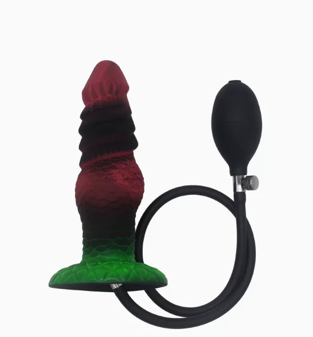 Inflatable Dildo Plug with Suction Cup Anal Plug Realistic Penis Pump Butt Plug Vaginal Big Dick Sex Toys For Women