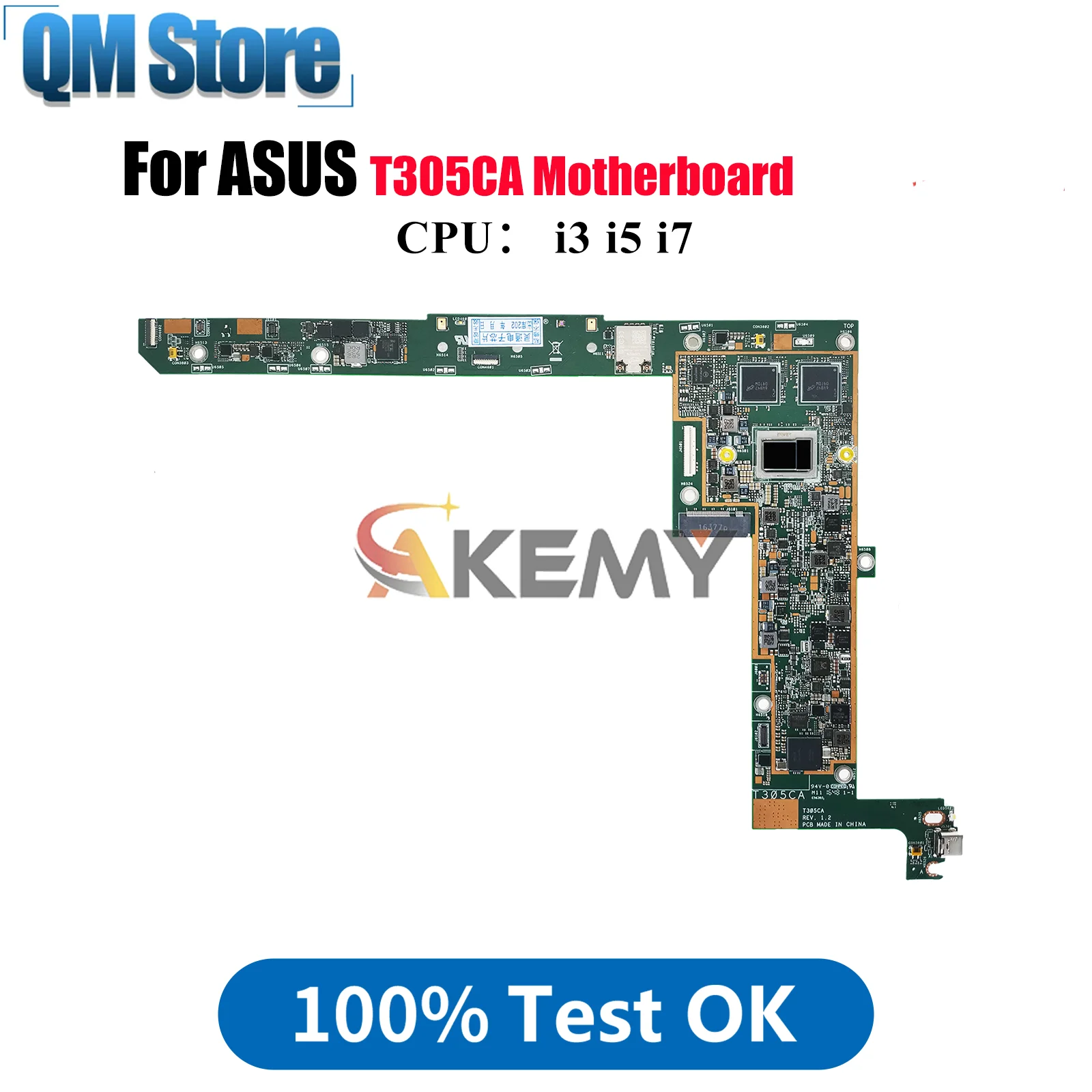 

T305CA Материнская плата для ноутбука ASUS Transformer T305C T305CA Материнская плата для ноутбука с процессором i3 i5 i7 100% тестирование ОК быстрая доставка stk