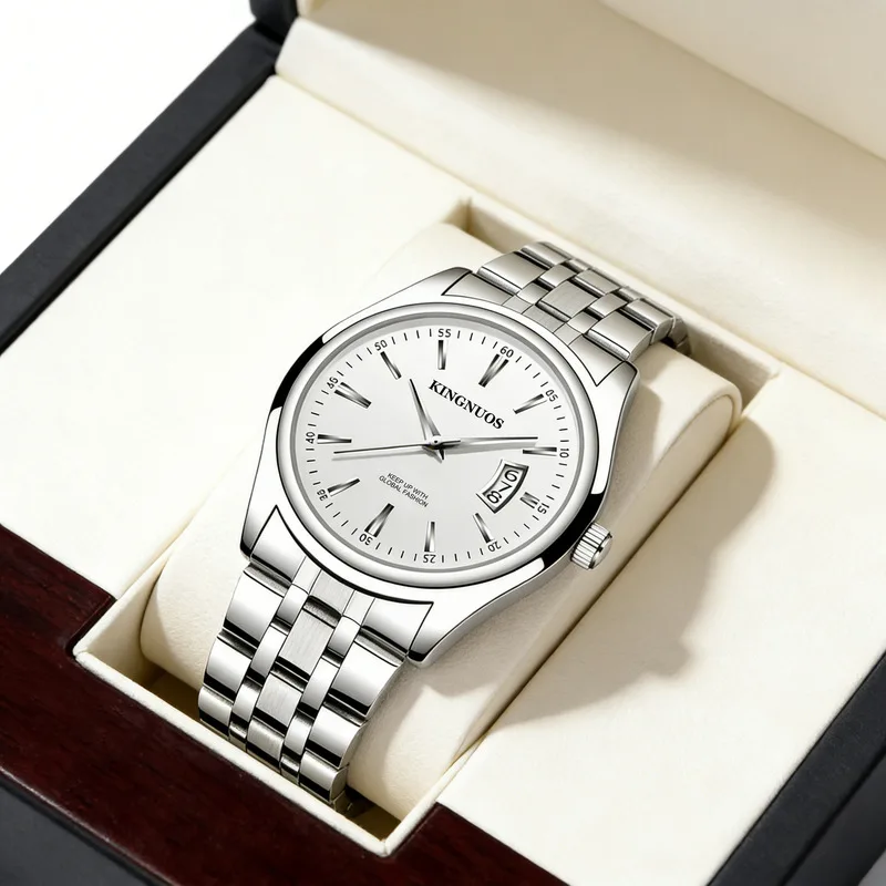 Couple Quartz Watch Women Men Watches Waterproof Steel Band Calendar Wristwatch Female Male Watch Daily Wear Girl Gifts Student view 5