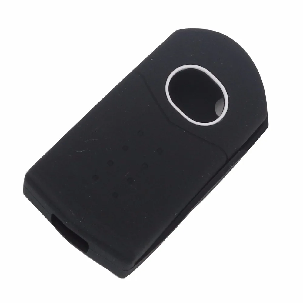 jingyuqin 4 Buttons Car Silicone Remote Key Cover Case Fob For Mazda 2 3 5 6 8 Atenza CX5 CX-7 CX-9 MX-5 RX Keyrings Fold