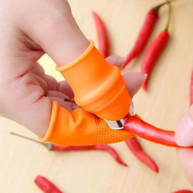 6pcs Specialized Agricultural Thumb Knives For Picking Peppers, Picking Chili Peppers, Pinching And Selecting Vegetables