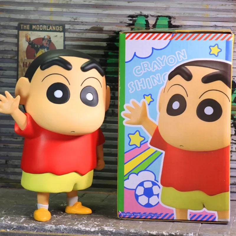 Crayon shin-chan figura de ação brinquedos anime shin chan figuras kawaii boneca coleção modelo ornamentos gk estátua presente para crianças