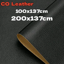 200x137 Leather Repair Sticker Self-adhesive Patches Repair Pu Black Leather Fabric Patches Sofa Hole Car Seats DIY Leathercraft