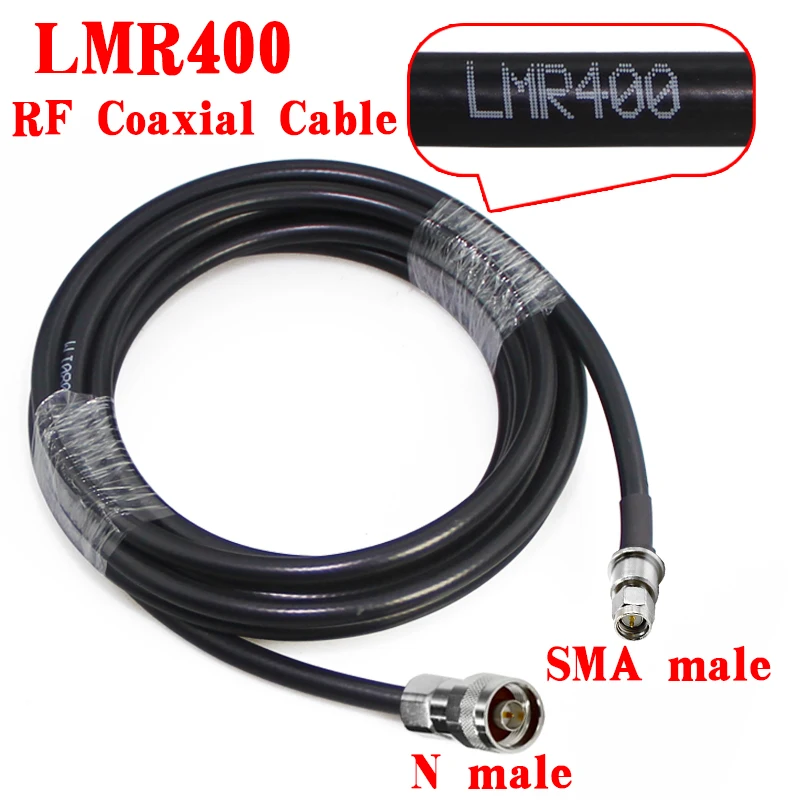 Imagem -02 - Cabo para Antena de Fibra de Vidro n Fêmea para Sma Macho Low Loss rf Coax Pigtail Jumper para Hélio Hotspot Bobcat Mineiro Lora 50 Ohms Lmr400