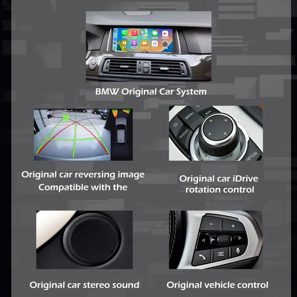 Picture 6: For BMW 5 Series F10 F11 2011 2012 2013 2014 - 2017 Car Radio Multimedia Player Android 15 DSP Stereo Touch Screen Bluetooth 4G