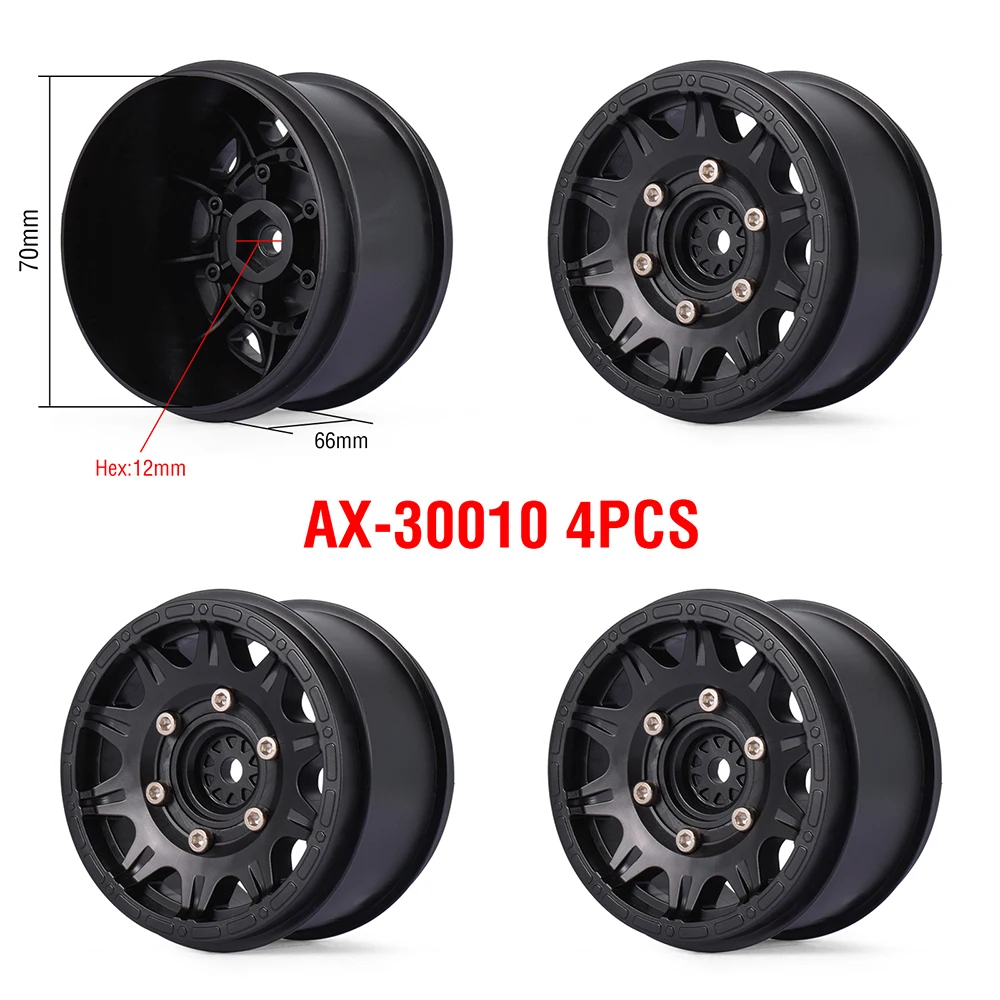 AUSTARHOBBY 1/10 Monster Tires Rally Tires 4pcs 12mm Hex Plastic Wheel Rim Rubber Tyre for 1/10 Traxxas HSP HPI Tamiya RC Car