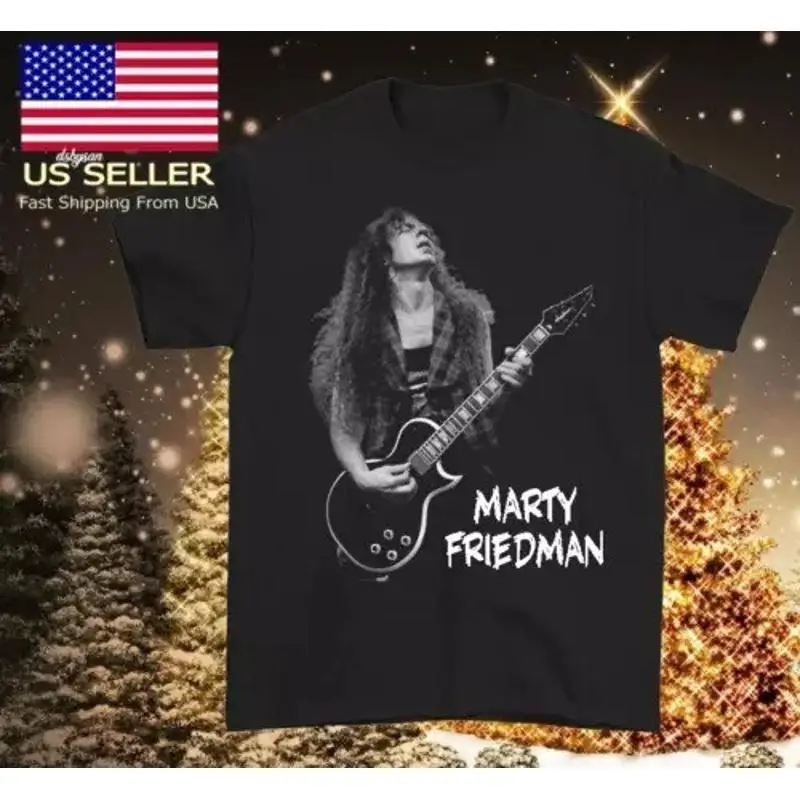 

Футболка Marty Friedman In Concert, черная, размеры от S до 5Xl