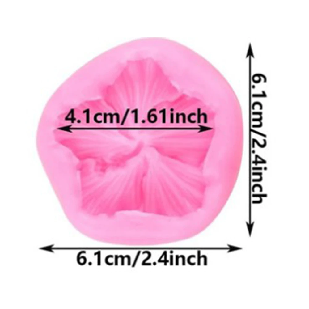 3D Hibiscus Flower Silicone Mold For Fondant Chocolate Cake Decoration Frosting Handmade Cake Baking Tools