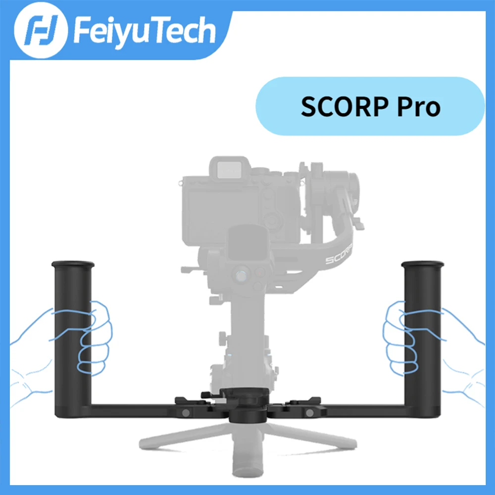 

FeiyuTech Feiyu SCORP Pro 3-Axis Gimbal Stabilizer Dual Handheld Grip 10.6lb Load Detachable Screen Ctrl