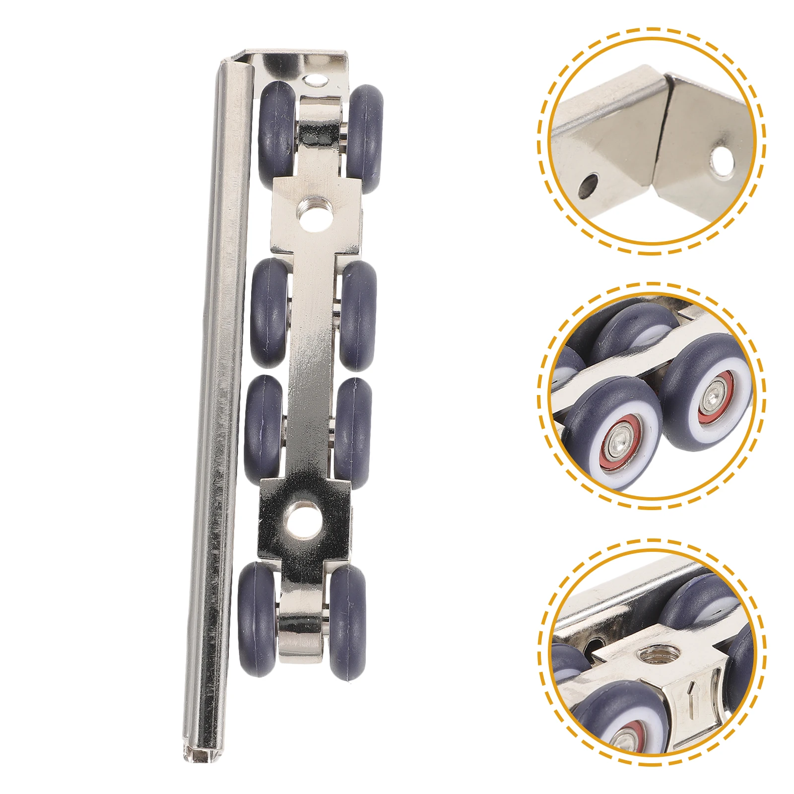 

Pulley Track Sliding Door Hardware Guide Wheel Cabinet Rollers Hanging Silent Closet Doors