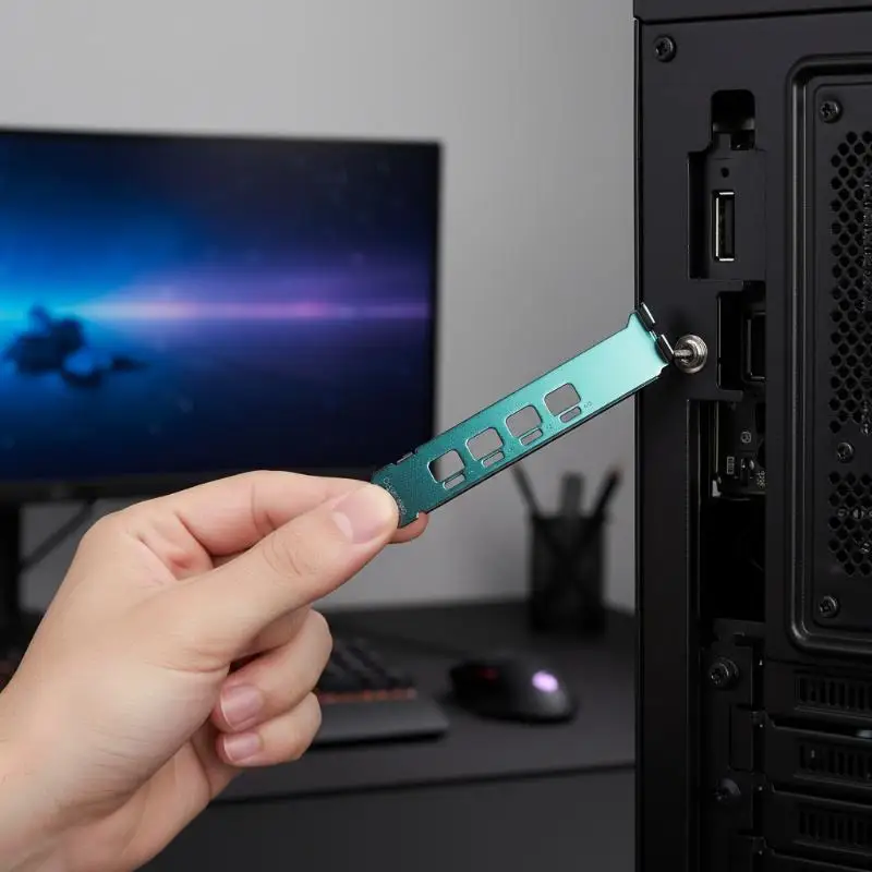 Versatile Profile Bracket Adapter for Video Card Ports Supports Both Half and Full-Height Cards