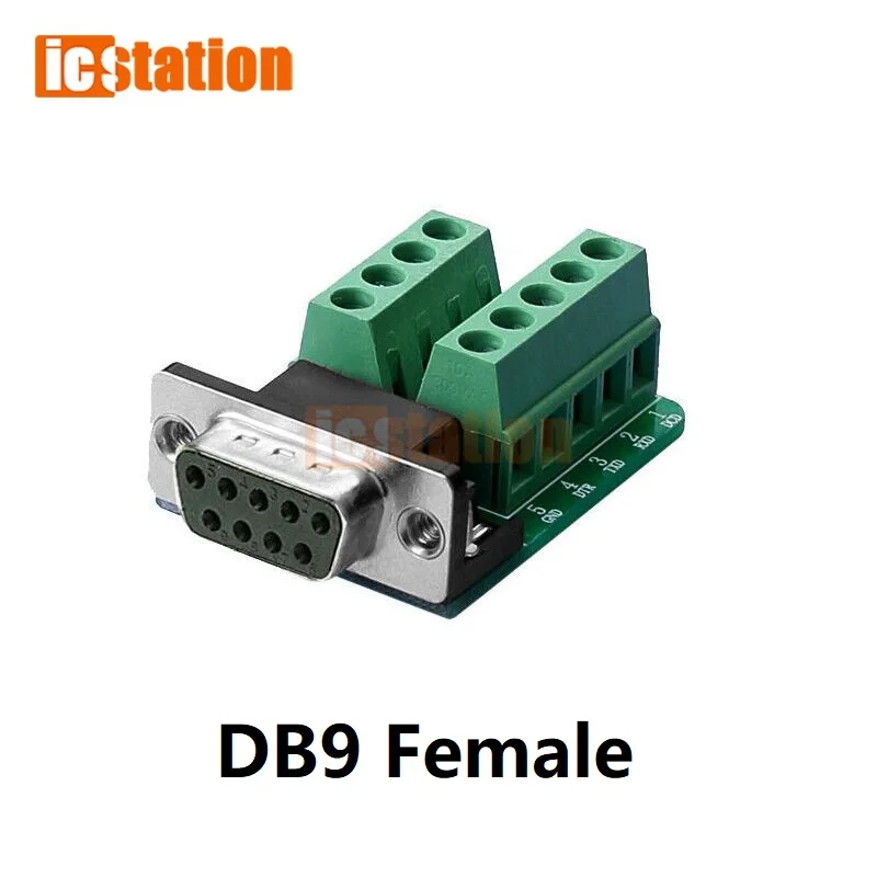 DB9 connector Terminal Module RS232 RS485 Adapter Signals Interface Converter Male Female COM D sub 9Pin