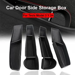 Car Door Side Storage Box for Tesla Model 3 Y 3+ highland 2024 Door Armrest Umbrella Trash Can TPE Foldable Washable Tidying