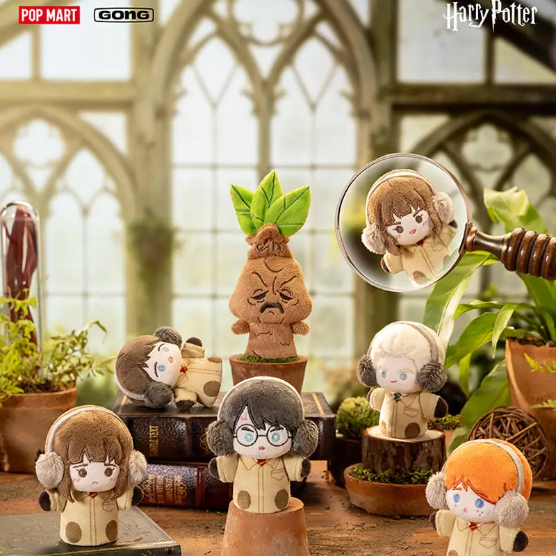 POPMART GONG Harry Potter Kräuterwissenschafts-Kurs Serie Finger-Plüschfiguren Original Blind Box Spielzeug Mystery Box Puppe Niedliche Anime-Figur Geschenke