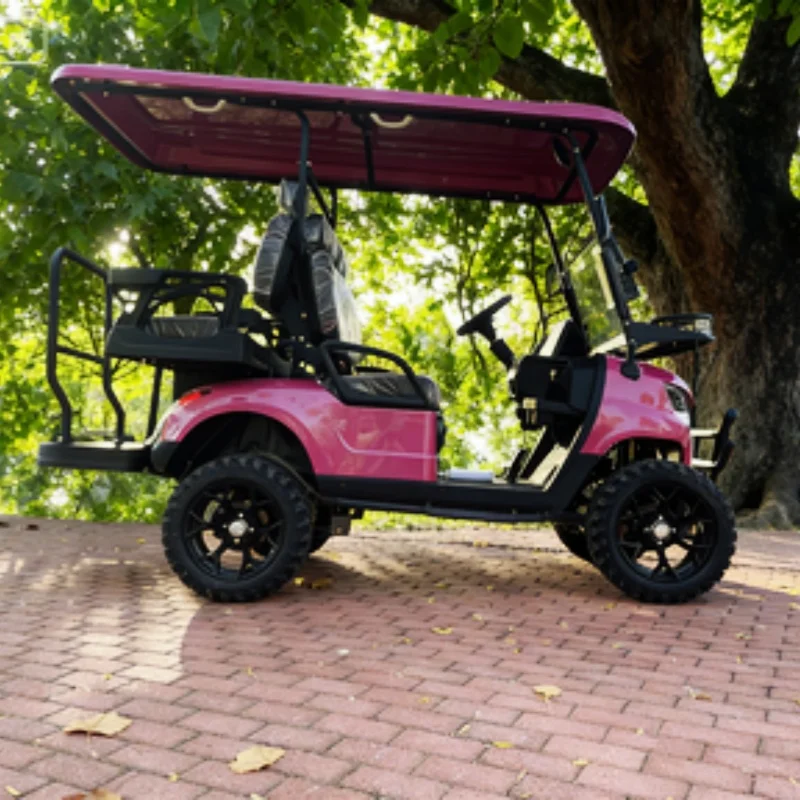 

Tourist Car New Design Golf Cart Club Electric Golf Cart Scooter Sightseeing Bus 12-Inch Off-Road Tires Bumper And Front Basket