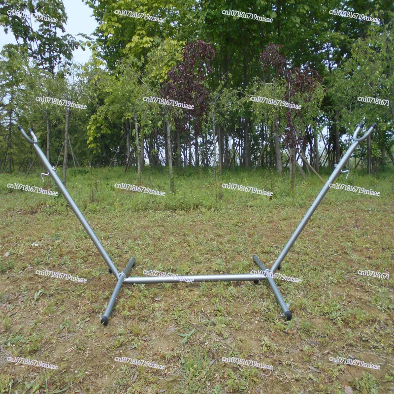 

Croissant hammock bracket New bold steel pipe hammock frame with canvas hammock Outdoor indoor creative swing removable