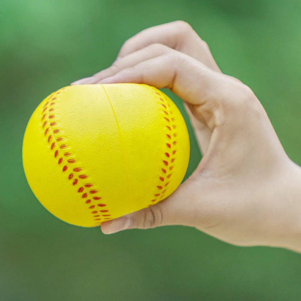 6pcs PU Soft baseball, Foam Stretch Ball, PU Foaming Sponge Ball, Bouncy Baseball Balls, Team Practice Baseball for Beginner