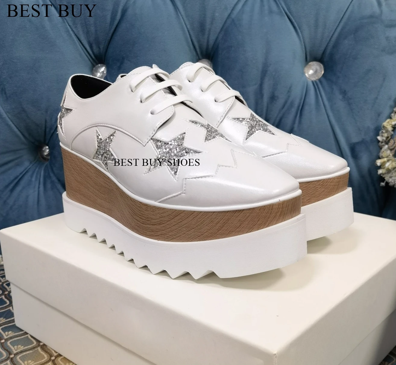 

Patent Leather high Platform Loafers Women 2024 Preppy Style Lace Up Oxford Shoes Woman Black Thick Bottom wedge Shoes Female