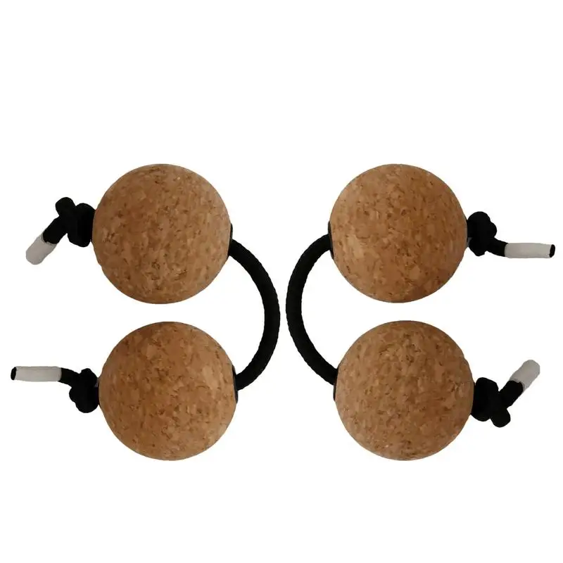 Kashaka Shaker 2 Pairs Cork Kashaka Shaker Asalato Ball Instrument Percussion Instrument Classical African Balls For Music