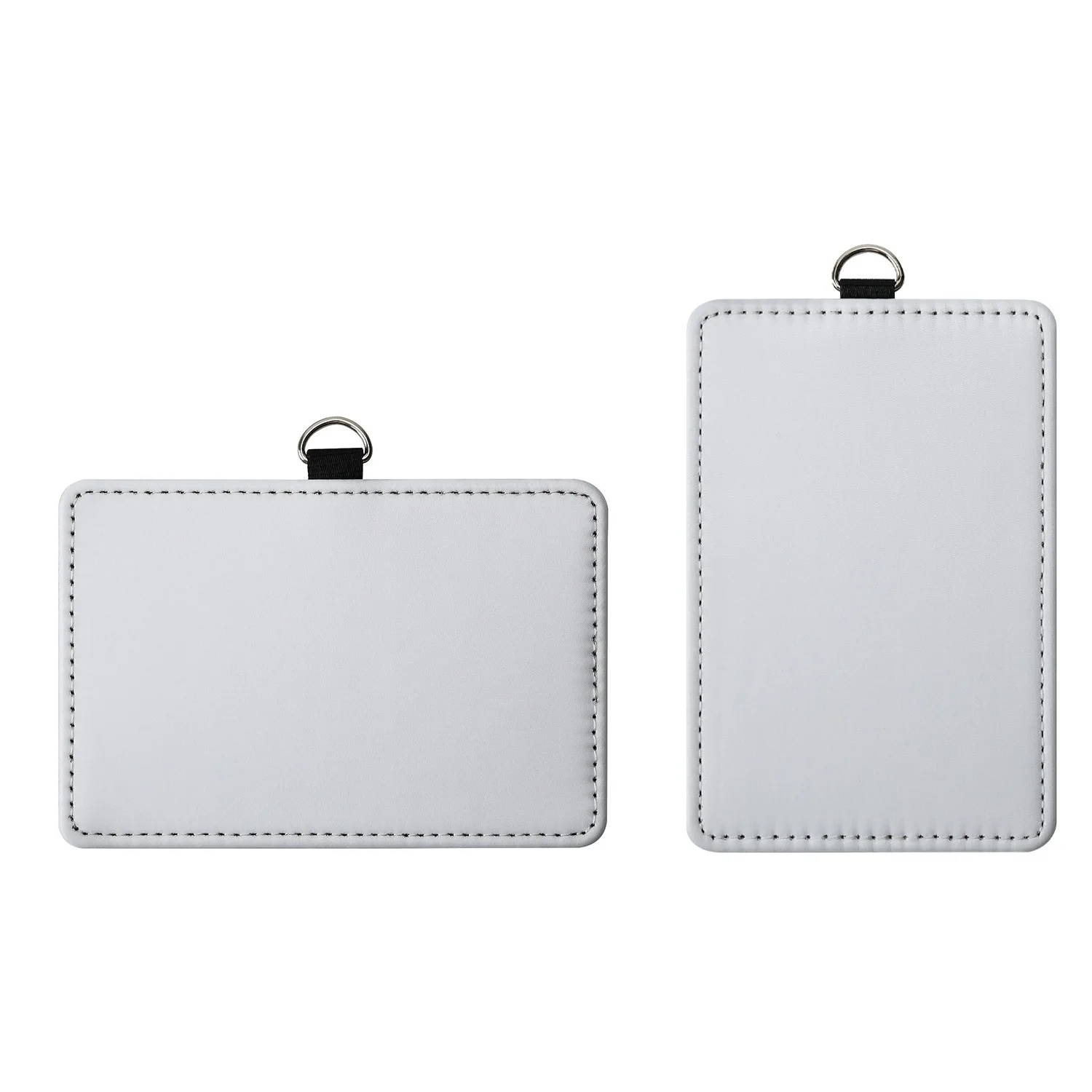 

20 шт./лот, пустой сублимационный держатель для карт из искусственной кожи с односторонним принтом для работы, удостоверение личности, теплопередача, печать, расходные материалы «сделай сам», печать