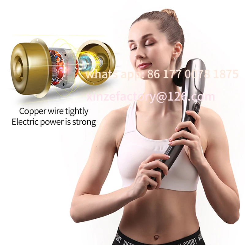 Customizable Electric Massage Stick Cervical Massager Neck Shoulder Waist Home Massage Hammer Back Multifunctional