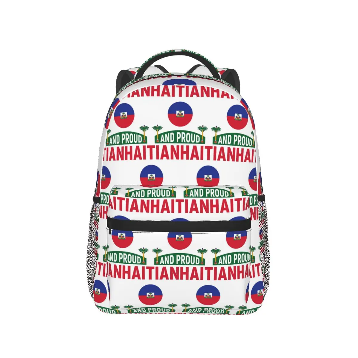 

Flag Of Haiti - Hatian And Proud Backpack Hot Sale Daypack Large Capacity Kids BookBag School Bag Shoulder Bags for Men Women