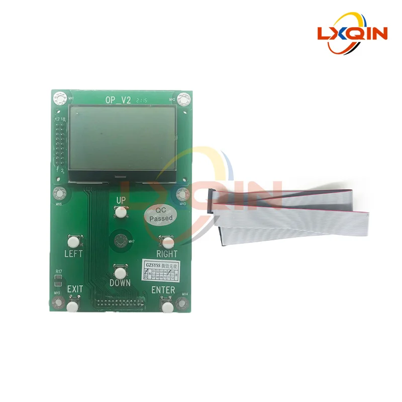 LXQIN Printer Senyang Key Board 6 Buttons with Screen for XP600/DX5/4720/I3200/I1600 Senyang Display Keypad Cable
