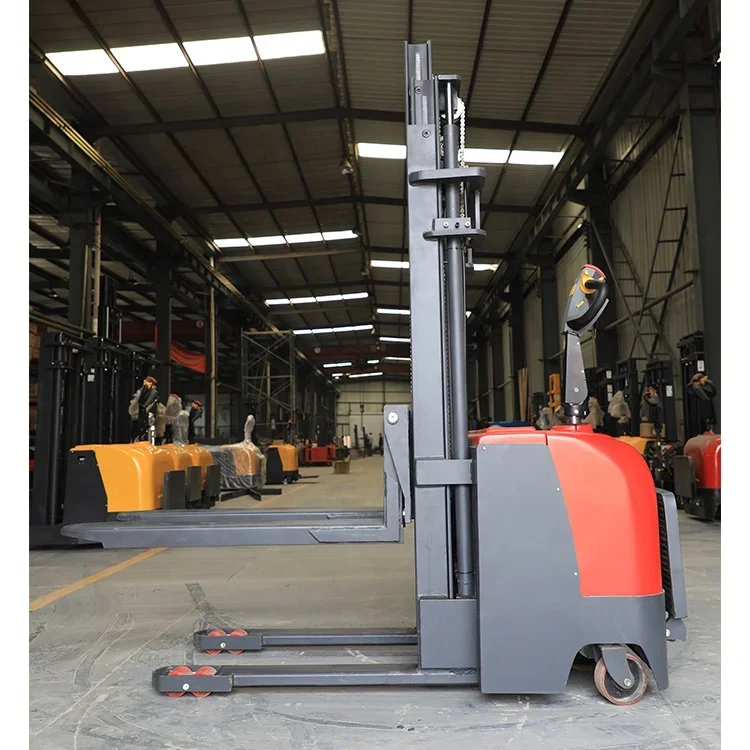 Pangolin Heavy Du ty High Lift stand on pallet forklift 2000kg 2 ton Electric Rider Stacker