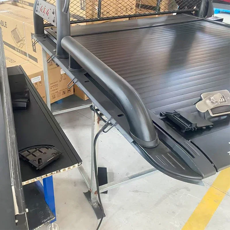 3‑Speed Manual Aluminum Roller Shutter Tonneau Cover Lockable Dustproof Pickup Bed Cover for Changan Kaicheng F70 Hunter Landtra