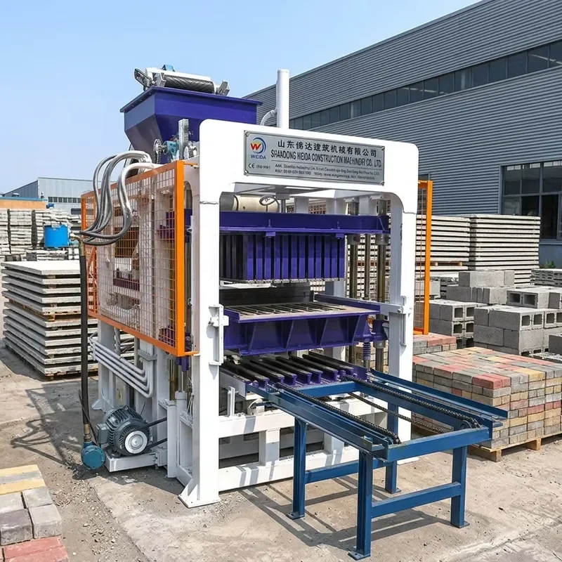 Fully Automatic Weida Paving Block Making Machine Qt4-15 Hydraulic Pressure Concrete Block Maker with Gearbox Bearing Gear