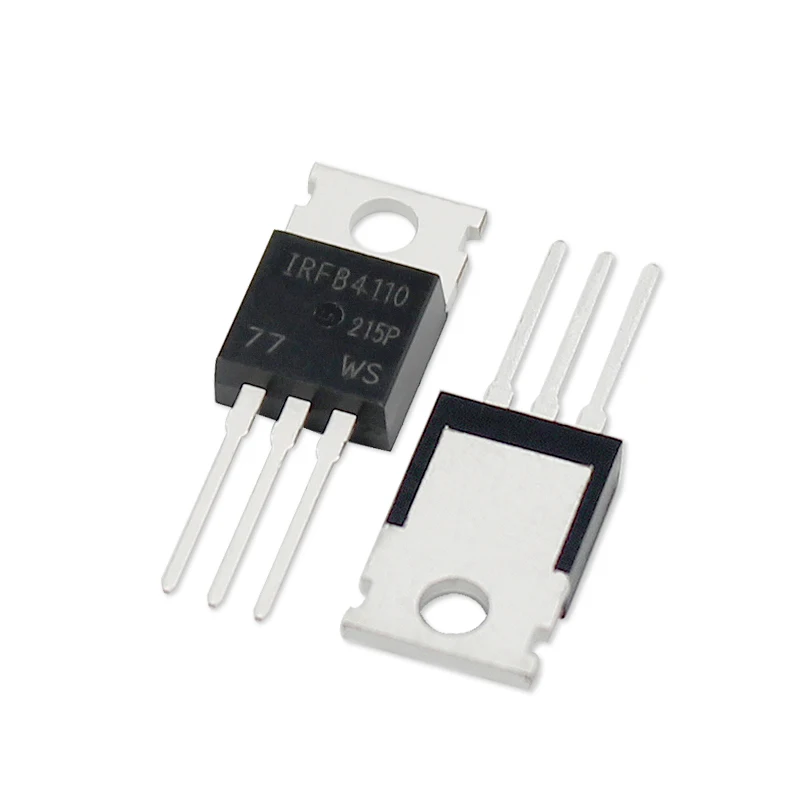 Kit de transistores MOSFET, componente electrónico de Canal N, Transistor TO220, 5 piezas, IRFB4110, 120A, 100V, 4110 PBF TO-220 MOS, IRFB4110PBF