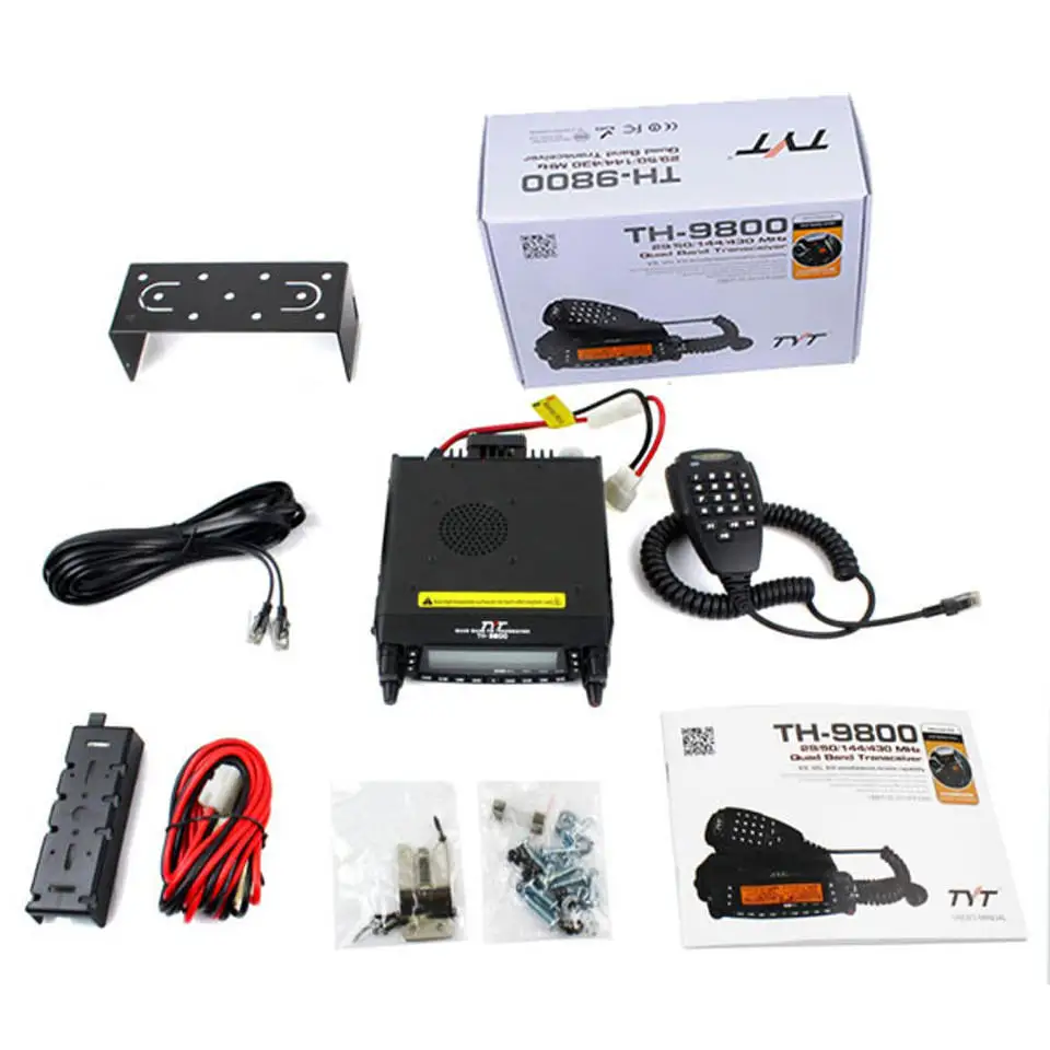 TYT TH-9800 Fernsprechanlage 50 W Gegensprechanlage 20 km Vierband-Amateurfunk Basisstation Walkie Talkie 29/50/144/430 MHz Funkgerät