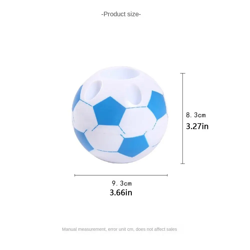 Interrupteur porte-stylo rond en forme de football pour enfants, stockage de stylo créatif, récipient de papeterie classique, Evalubrittop