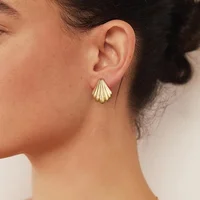 Gold Hoop Earrings Set for Women, 9 Pairs Hypoallergenic Statement Open Pearl Hoops Earring for Multipack, Gold Chunky Hoop Earrings for Women Trendy Jewelry - Image 4
