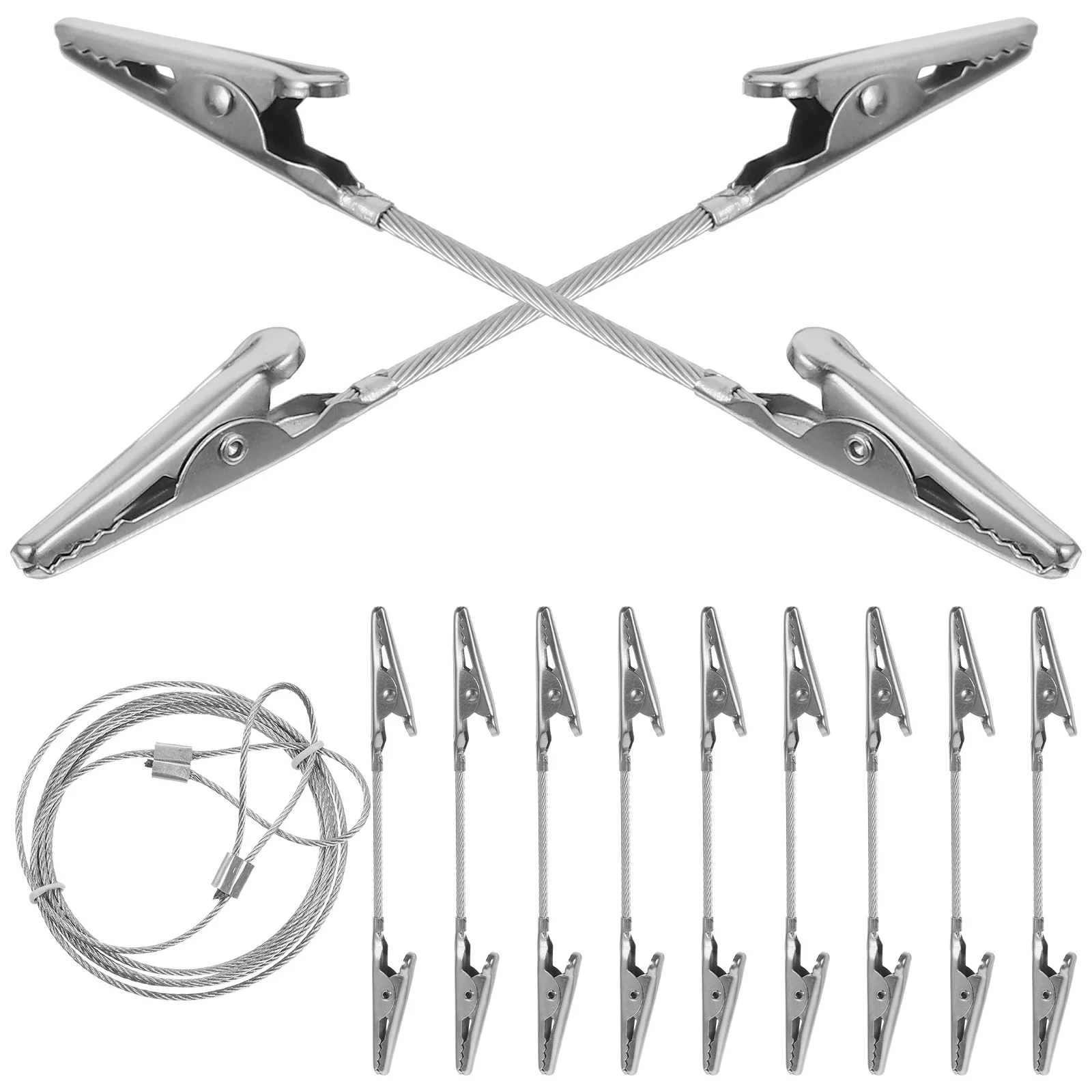 

Photo Folder Alligator Clamps for Picture DIY Memo Holder Metal Clips Wire Rope