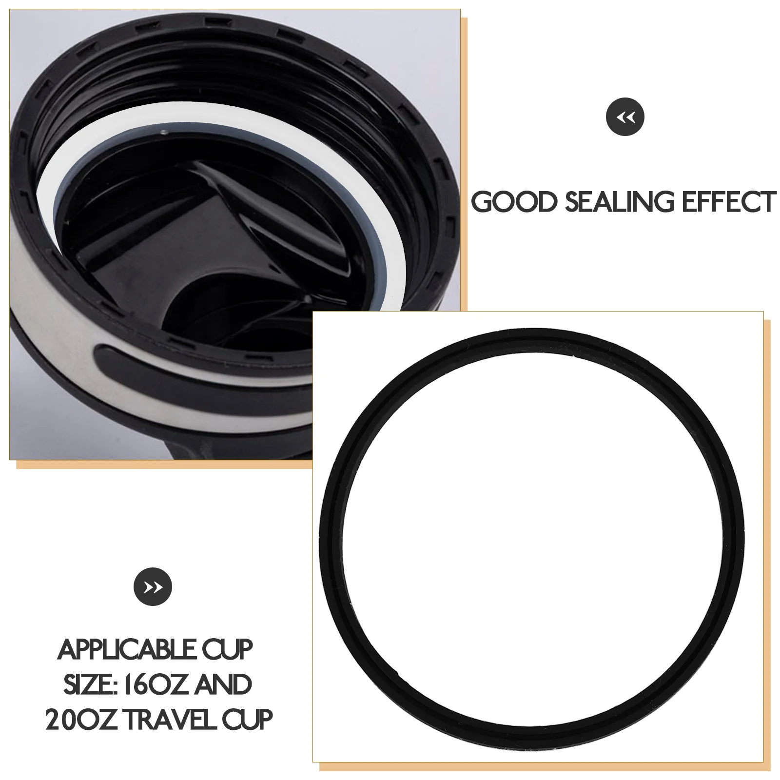 

1Set Silicone Bottle Lid Sealing Ring Elastic Seal Ring for Insulated Cups Bottle Gaskets Tumbler Gasket