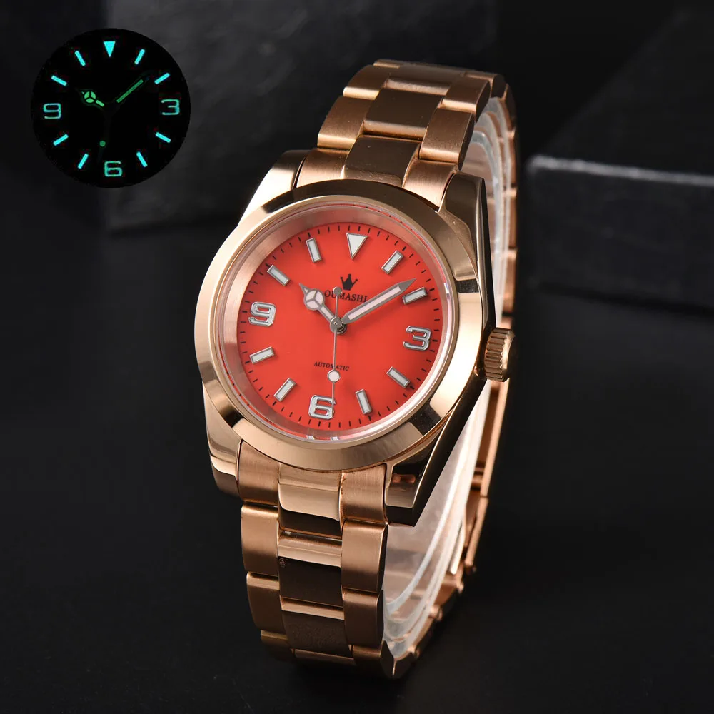 Relojes NH35 de edición limitada a la moda de 39 mm para hombres con movimiento automático japonés NH35 m114200-0023/116000 puede personalizar el logotipo